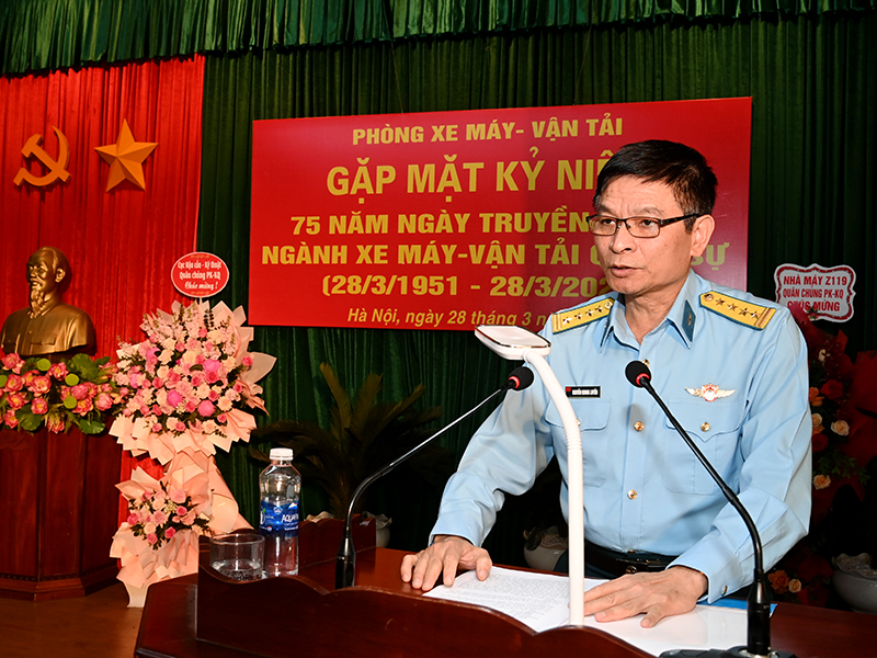 Ng&agrave;nh Xe m&aacute;y-Vận tải Qu&acirc;n chủng Ph&ograve;ng kh&ocirc;ng-Kh&ocirc;ng qu&acirc;n Gặp mặt kỷ niệm 75 năm Ng&agrave;y truyền thống Ng&agrave;nh Xe m&aacute;y-Vận tải qu&acirc;n sự