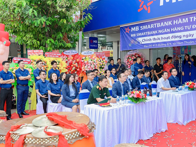 MB khai trương SmartBank H&agrave;m Thuận, th&uacute;c đẩy t&agrave;i ch&iacute;nh số tại địa phương