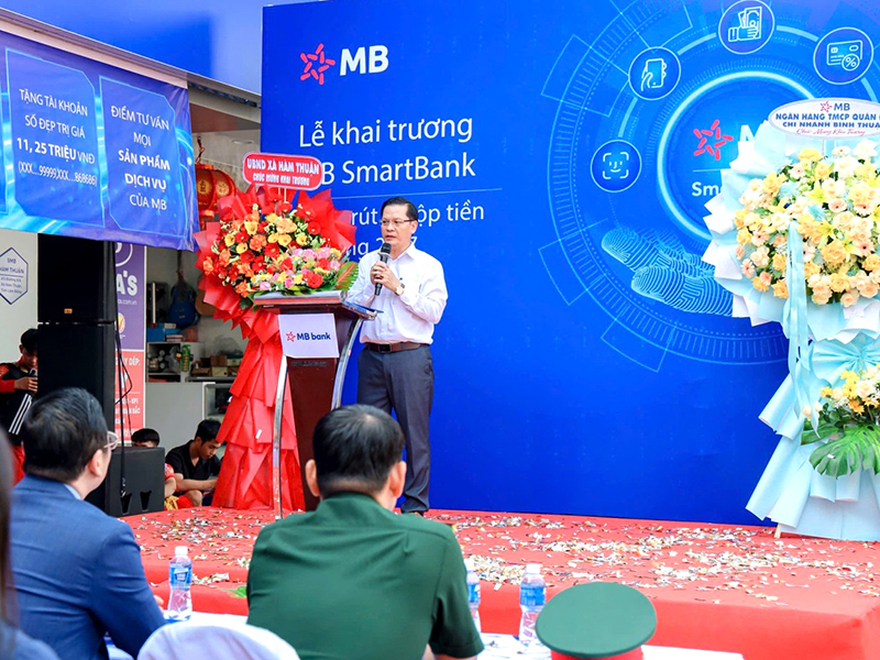 MB khai trương SmartBank H&agrave;m Thuận, th&uacute;c đẩy t&agrave;i ch&iacute;nh số tại địa phương