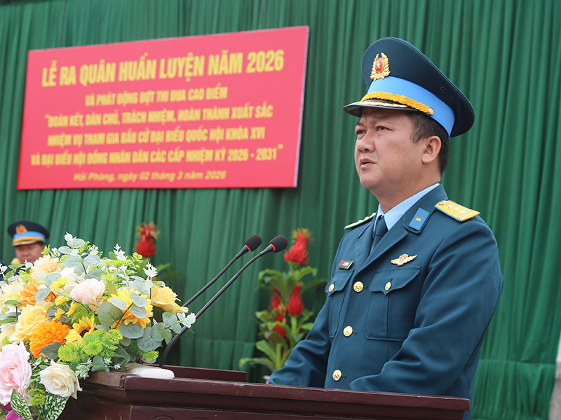 C&aacute;c đơn vị trong Qu&acirc;n chủng Ph&ograve;ng kh&ocirc;ng - Kh&ocirc;ng qu&acirc;n tổ chức Lễ ra qu&acirc;n huấn luyện năm 2026