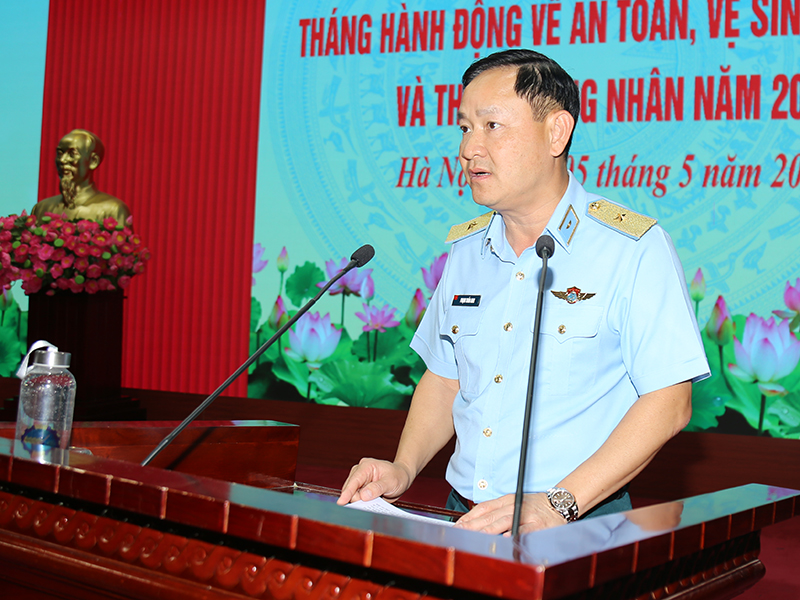 Qu&acirc;n chủng Ph&ograve;ng kh&ocirc;ng-Kh&ocirc;ng qu&acirc;n ph&aacute;t động hưởng ứng Th&aacute;ng h&agrave;nh động về an to&agrave;n, vệ sinh lao động v&agrave; Th&aacute;ng c&ocirc;ng nh&acirc;n năm 2026