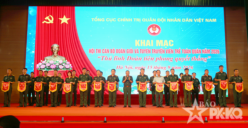 Tổng cục Ch&iacute;nh trị khai mạc Hội thi c&aacute;n bộ Đo&agrave;n giỏi v&agrave; Tuy&ecirc;n truyền vi&ecirc;n trẻ to&agrave;n qu&acirc;n khu vực ph&iacute;a Bắc năm 2026