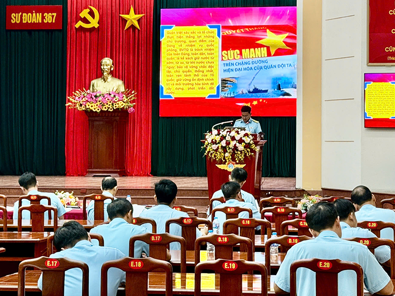 Sư đo&agrave;n 367 tổ chức Hội thi C&aacute;n bộ giảng dạy ch&iacute;nh trị v&agrave; B&aacute;o c&aacute;o vi&ecirc;n giỏi năm 2026