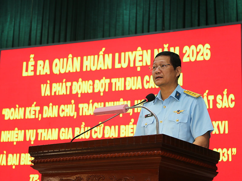 C&aacute;c đơn vị Ph&ograve;ng kh&ocirc;ng - Kh&ocirc;ng qu&acirc;n ph&iacute;a Nam tổ chức Lễ ra qu&acirc;n huấn luyện năm 2026