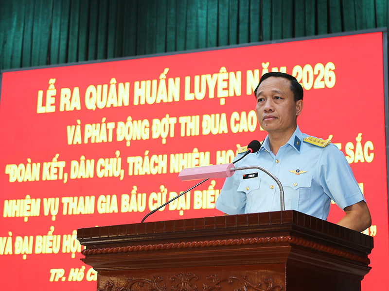 C&aacute;c đơn vị Ph&ograve;ng kh&ocirc;ng - Kh&ocirc;ng qu&acirc;n ph&iacute;a Nam tổ chức Lễ ra qu&acirc;n huấn luyện năm 2026