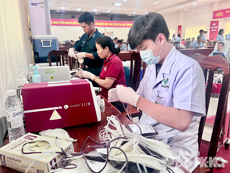 Trung đoàn 935 tổ chức Ngày hội hiến máu tình nguyện