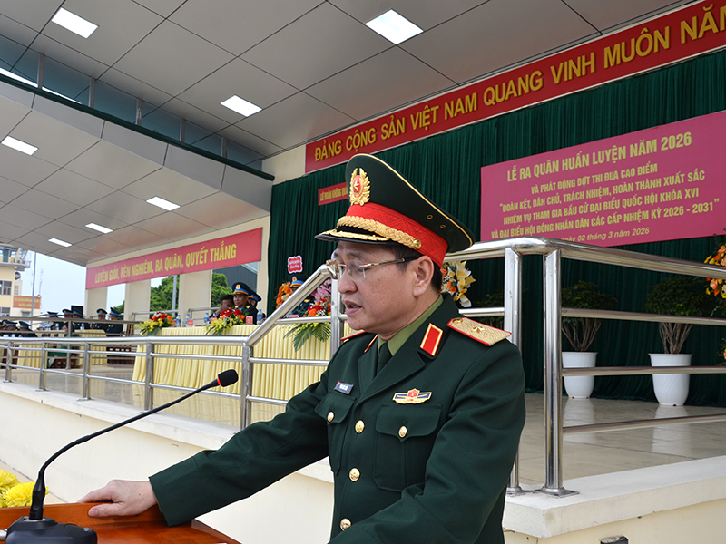 Lữ đo&agrave;n Kh&ocirc;ng qu&acirc;n 918, Qu&acirc;n chủng PK-KQ tổ chức Lễ ra qu&acirc;n huấn luyện năm 2026.