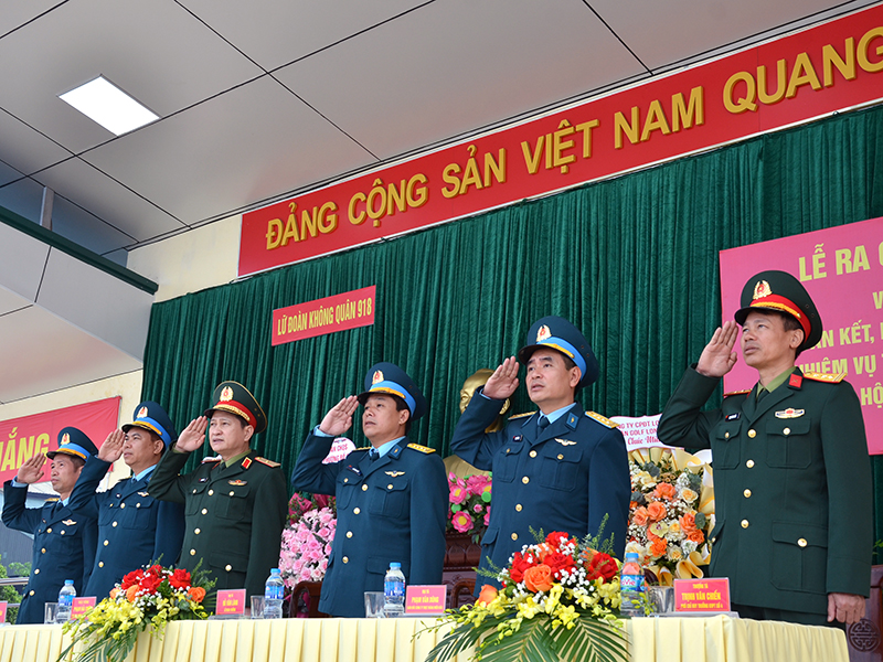 Lữ đo&agrave;n Kh&ocirc;ng qu&acirc;n 918, Qu&acirc;n chủng PK-KQ tổ chức Lễ ra qu&acirc;n huấn luyện năm 2026.