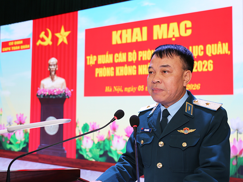 Tập huấn c&aacute;n bộ Ph&ograve;ng kh&ocirc;ng lục qu&acirc;n, Ph&ograve;ng kh&ocirc;ng nh&acirc;n d&acirc;n năm 2026