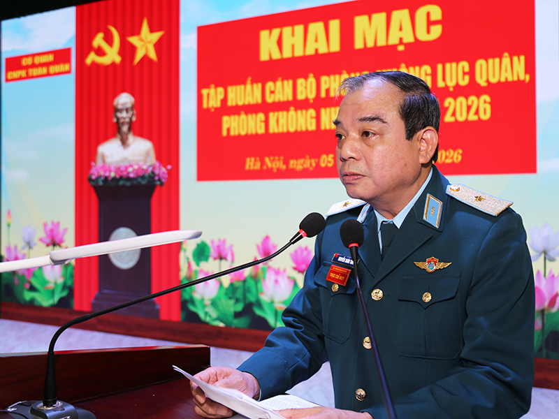 Tập huấn c&aacute;n bộ Ph&ograve;ng kh&ocirc;ng lục qu&acirc;n, Ph&ograve;ng kh&ocirc;ng nh&acirc;n d&acirc;n năm 2026
