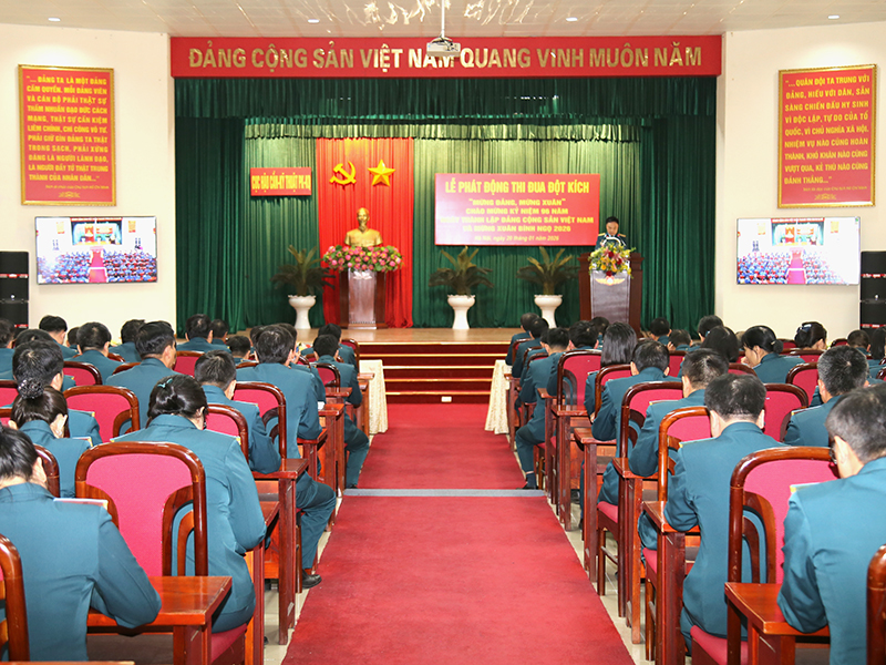 Cục Hậu cần - Kỹ thuật Qu&acirc;n chủng Ph&ograve;ng kh&ocirc;ng - Kh&ocirc;ng qu&acirc;n ph&aacute;t động đợt thi đua đột k&iacute;ch ch&agrave;o mừng kỷ niệm 96 năm Ng&agrave;y th&agrave;nh lập Đảng Cộng sản Việt Nam v&agrave; đ&oacute;n Tết Nguy&ecirc;n đ&aacute;n B&iacute;nh Ngọ 2026